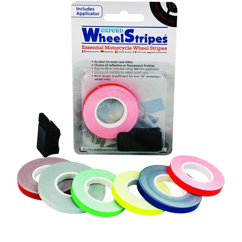 Oxford Hi-Vis Yellow 7Mm Wheel Stripes + Applicator Fluorescent Yellow