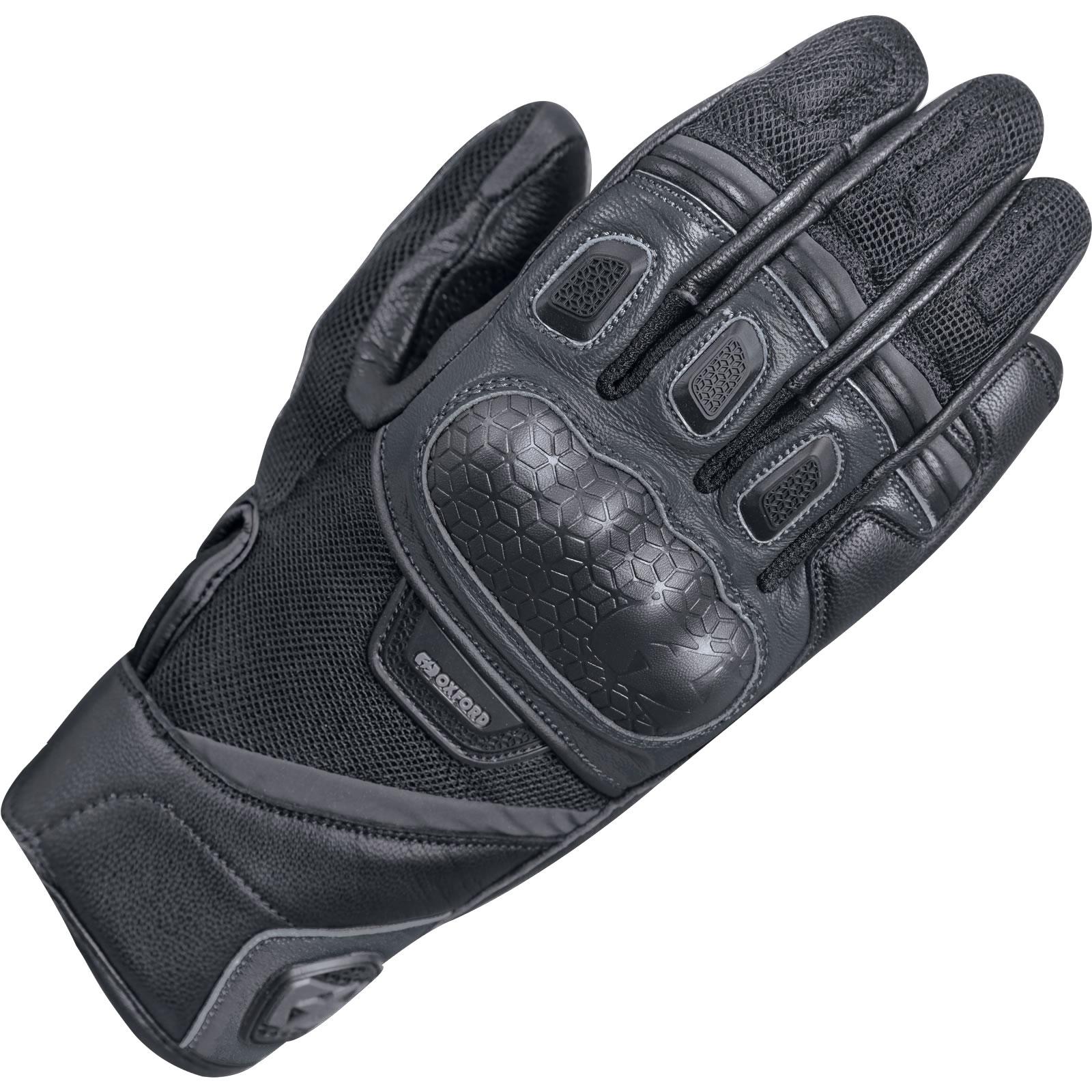 Oxford Black Outback Motorcycle Gloves 3XL