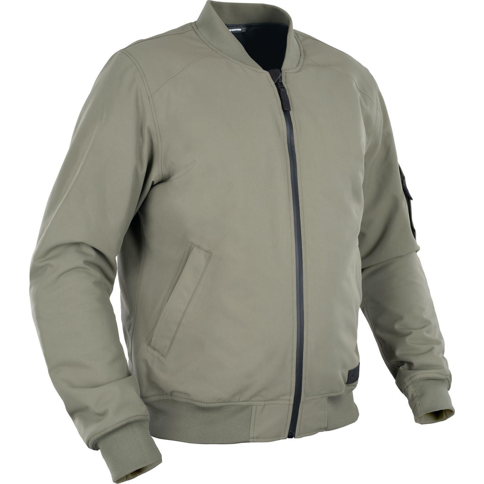 Oxford Khaki Bomber Dry2dry Motorcycle Jacket S