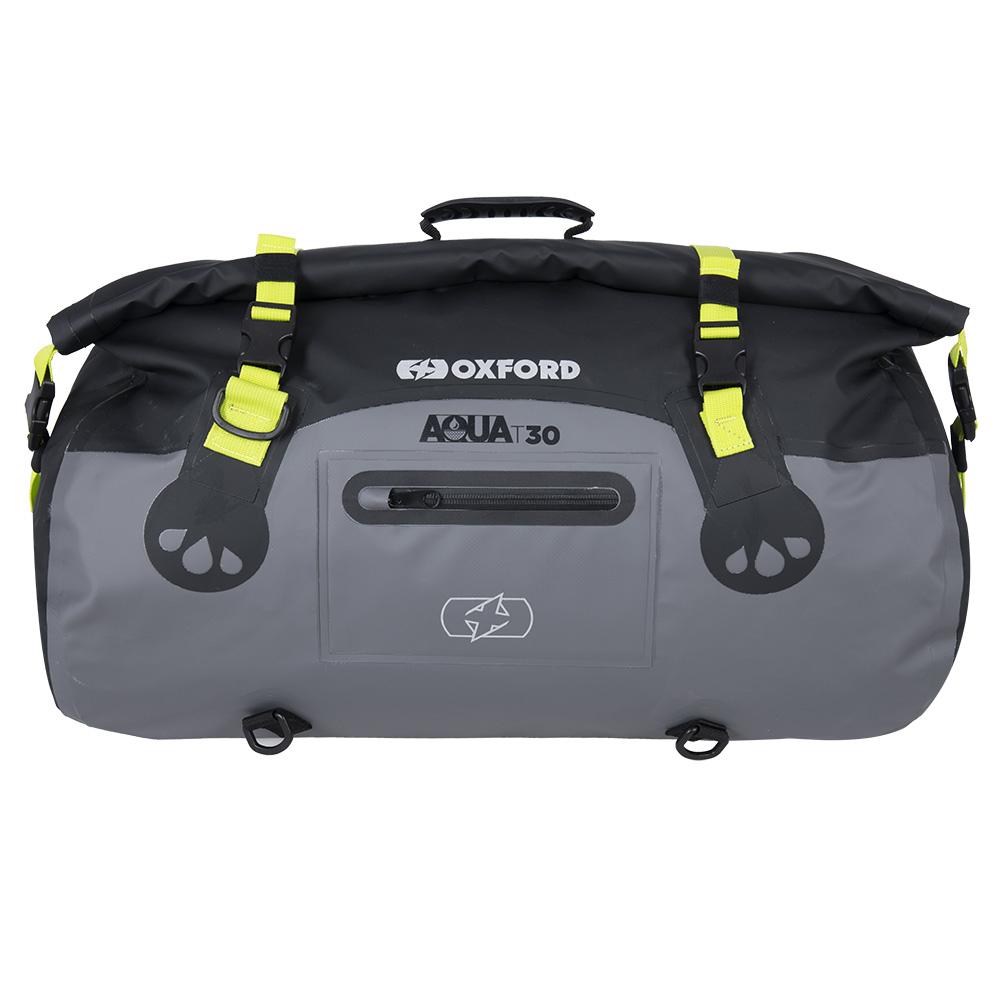 Oxford Black Grey Fluo Aqua T-30 Waterproof Roll Bag 30L
