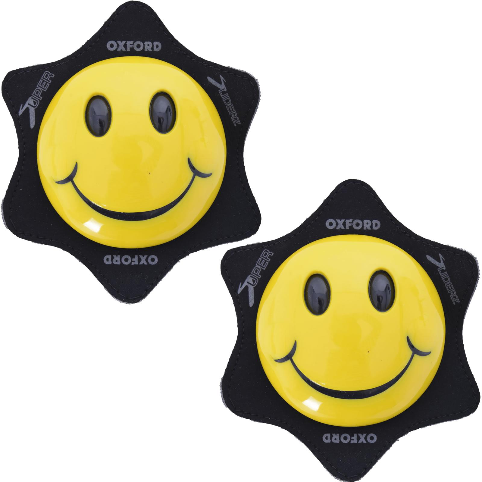 Oxford Yellow Smiler Motorcycle Knee Sliders