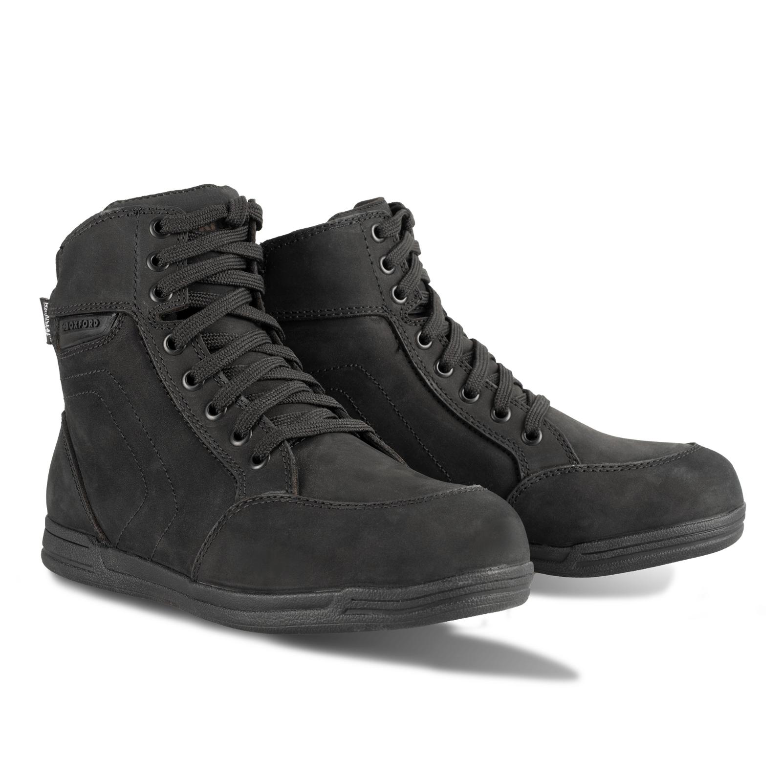 Oxford Kickback Ladies Leather Motorcycle Boots 39 Black (UK 6)