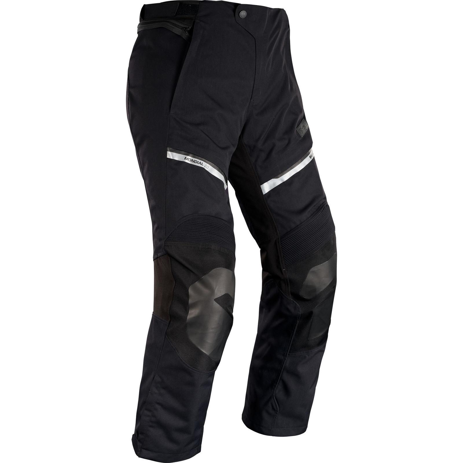 Oxford Tech Black Mondial 2.0 Dry2dry Motorcycle Trousers L Standard