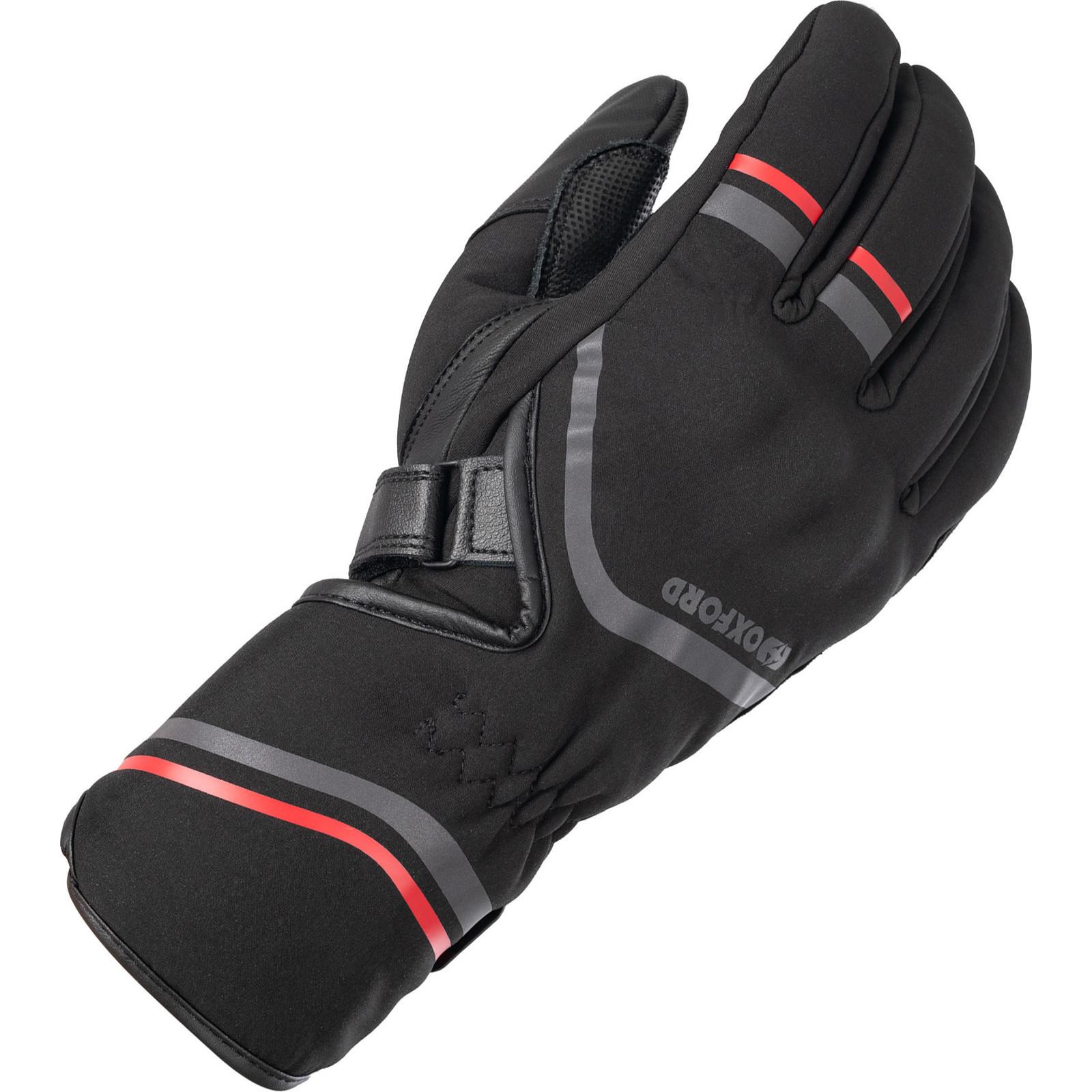 Oxford Black Ottawa 2.0 Motorcycle Gloves S