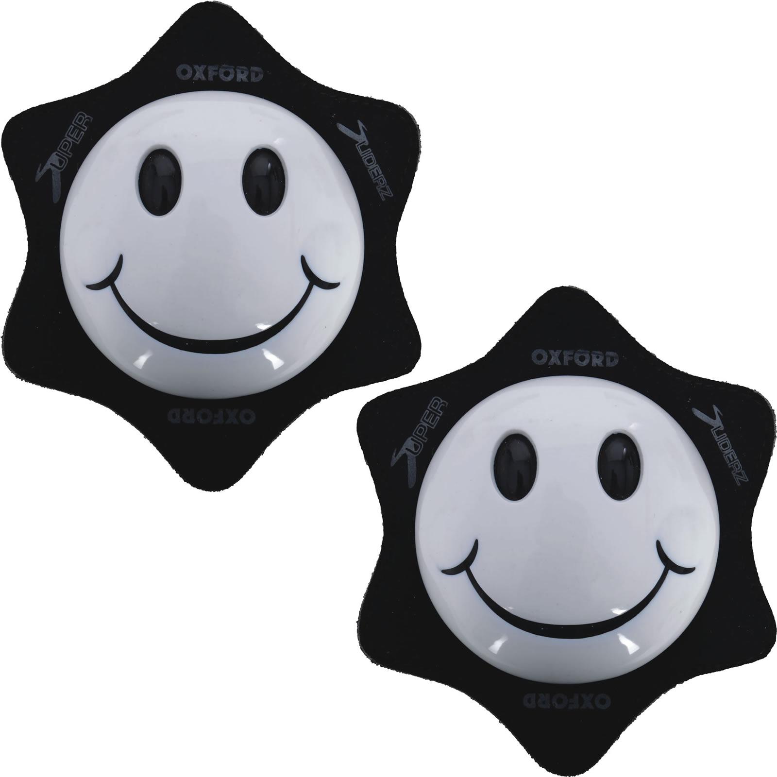 Oxford White Smiler Motorcycle Knee Sliders