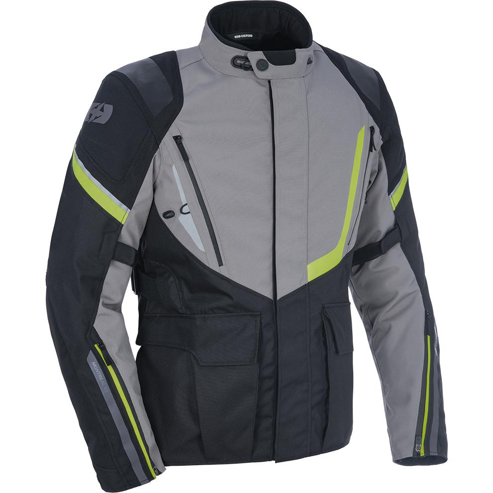Oxford Black Grey Fluo Montreal 4.0 Dry2dry Motorcycle Jacket L