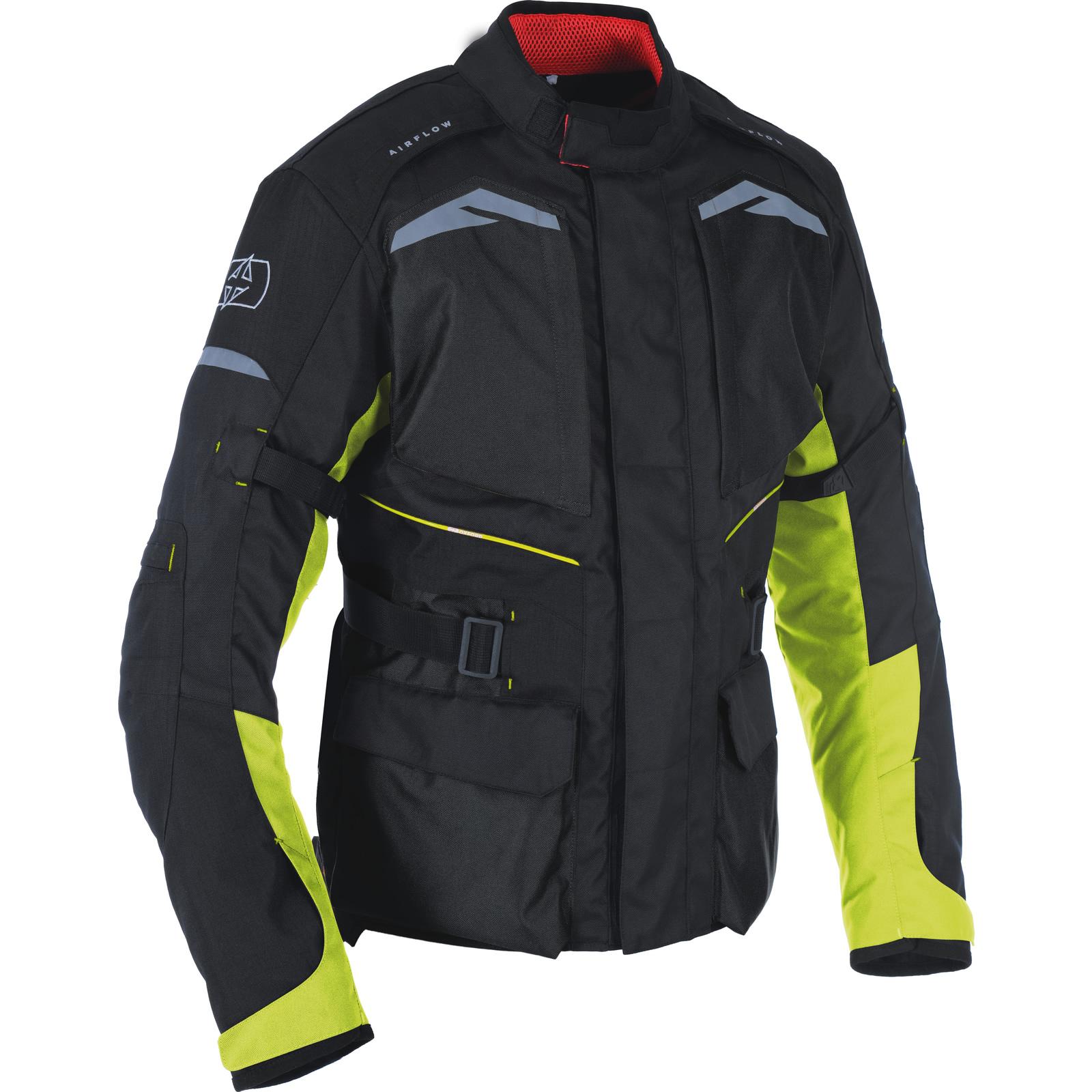 Oxford Black Fluo Quebec 1.0 Motorcycle Jacket S (38)