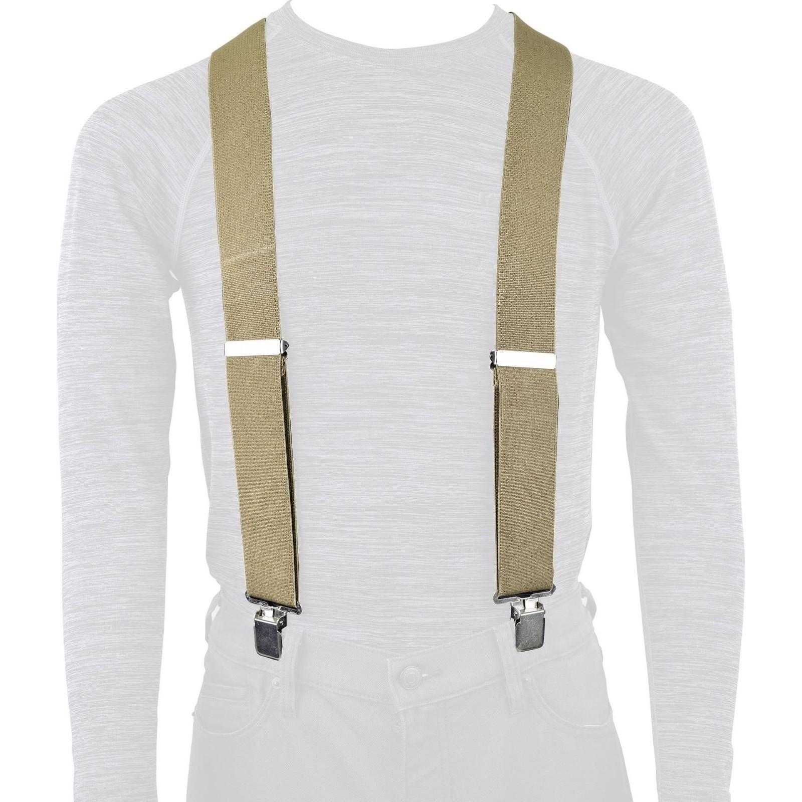 Oxford Khaki Riggers Extra Strong Trousers Braces