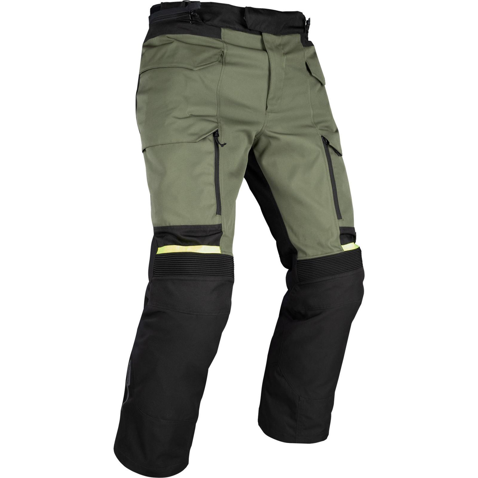 Oxford Khaki Black Fluo Rockland Motorcycle Trousers Xl Standard