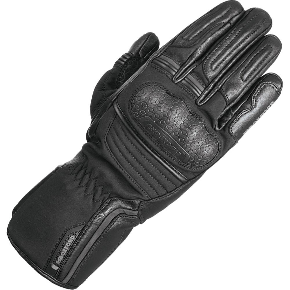 Oxford Tech Black Hexham Motorcycle Gloves S