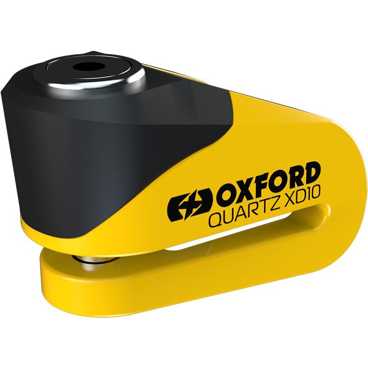 Oxford Black/Yellow Quartz Xd10 High Security Disc Lock (10Mm Pin)