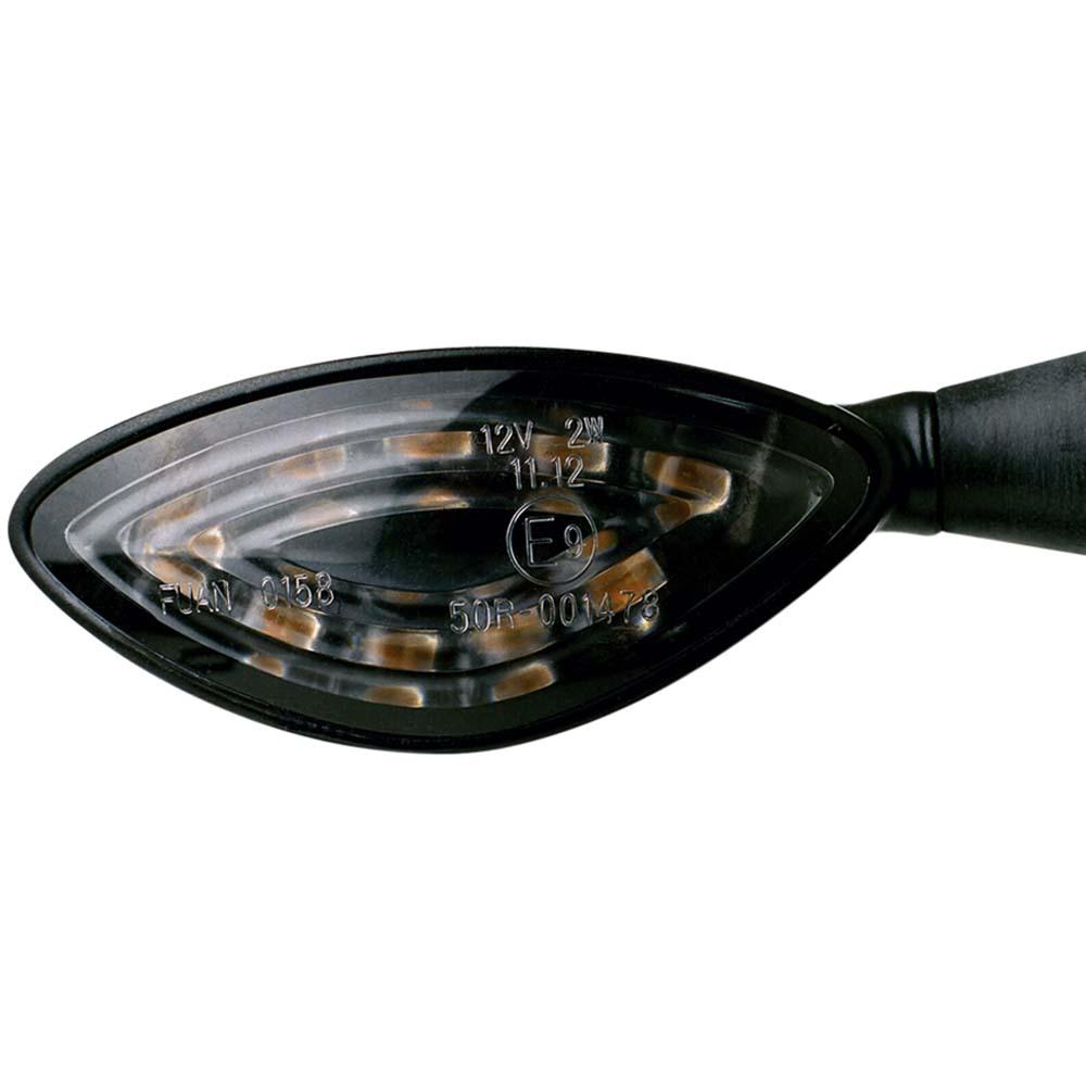Oxford Mercury Miniature LED Motorbike Indicators Motorcycle Black E-Marked Pair - Image 2