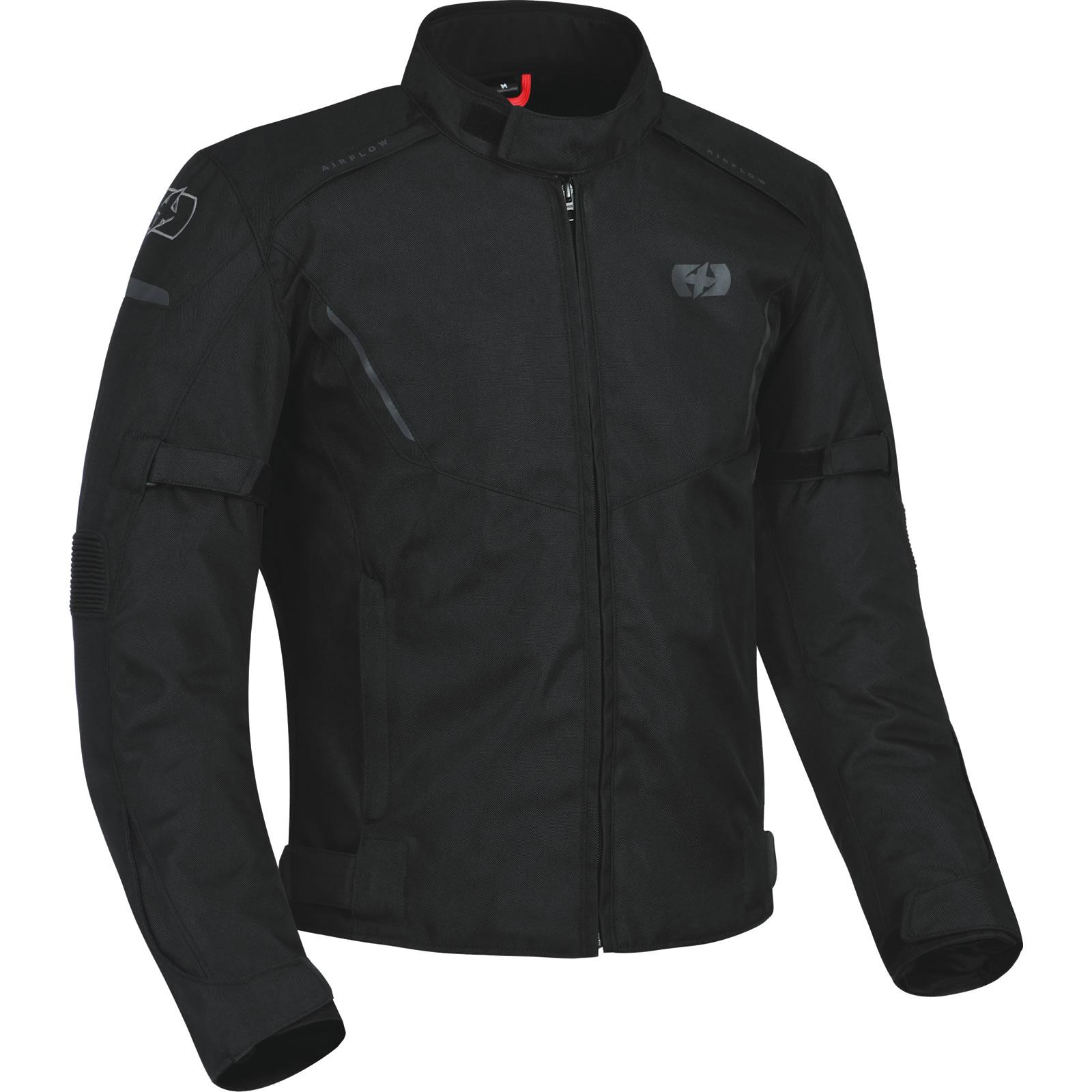 Oxford Tech Black Delta 1.0 Ms Motorcycle Jacket M Stealth Black