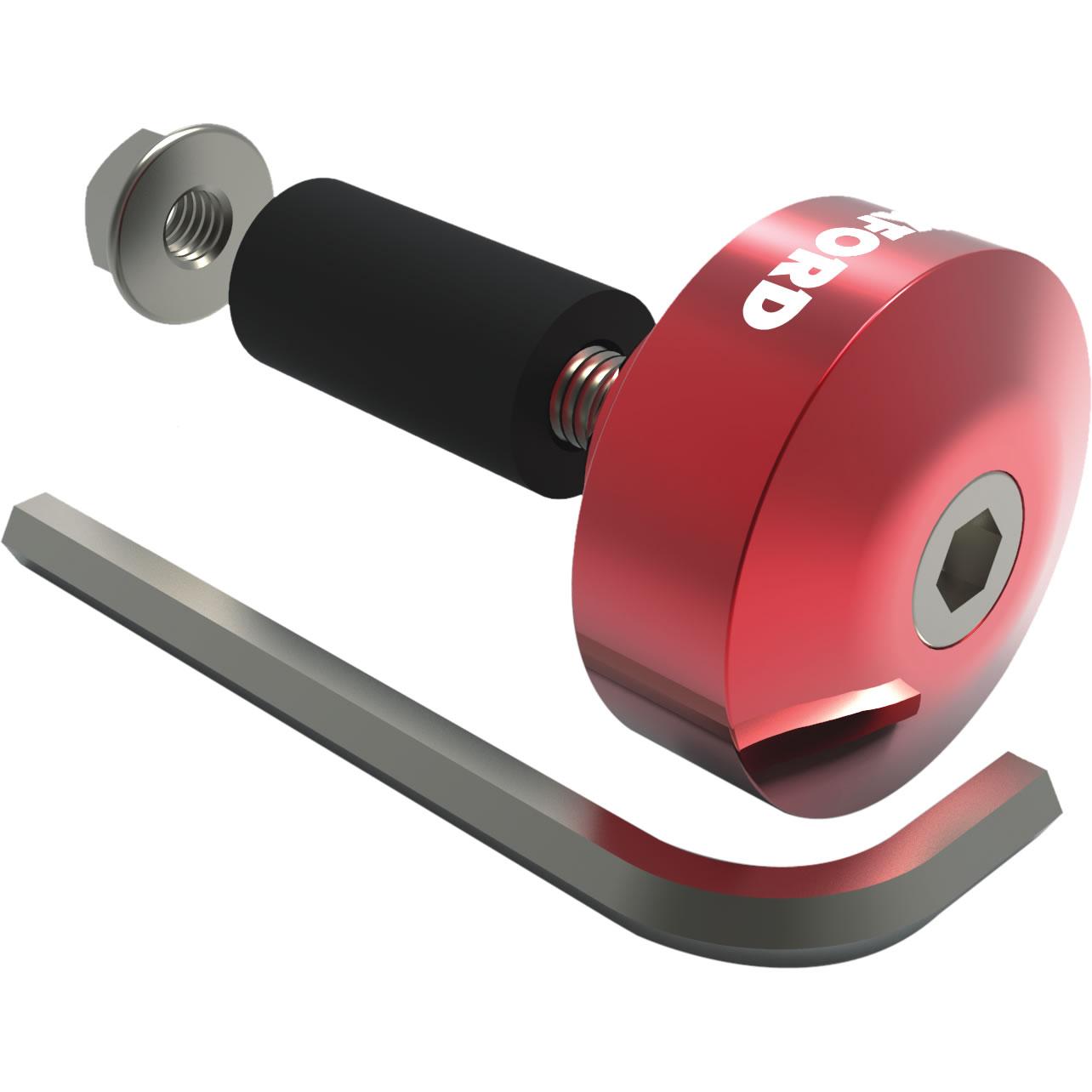 Oxford Red Aluminium Motorcycle Bar Ends 1