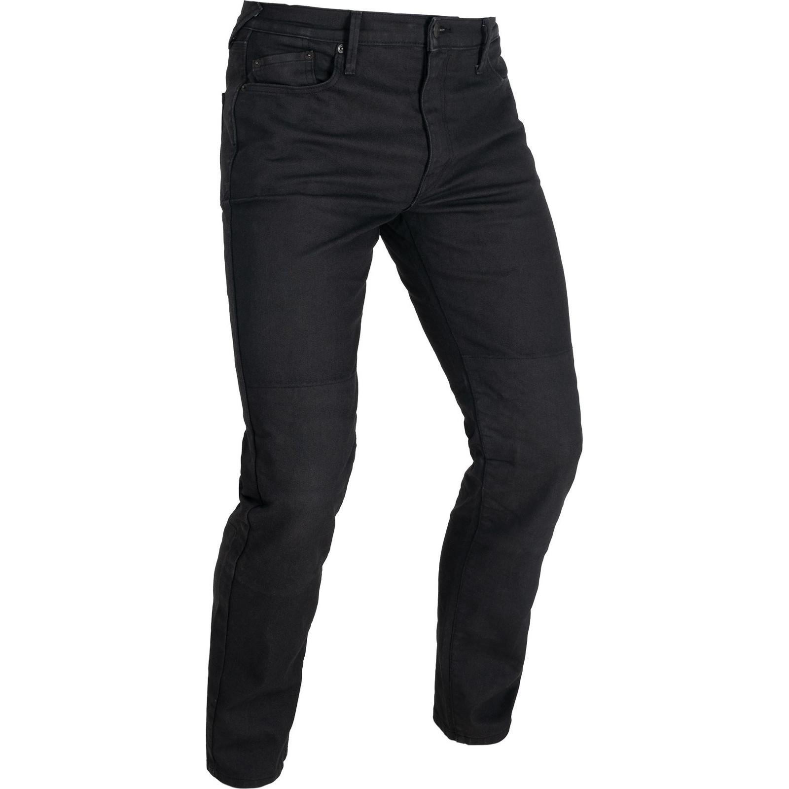Oxford Black Original Approved Aaa Slim Motorcycle Jeans (W40) (L32) Regular