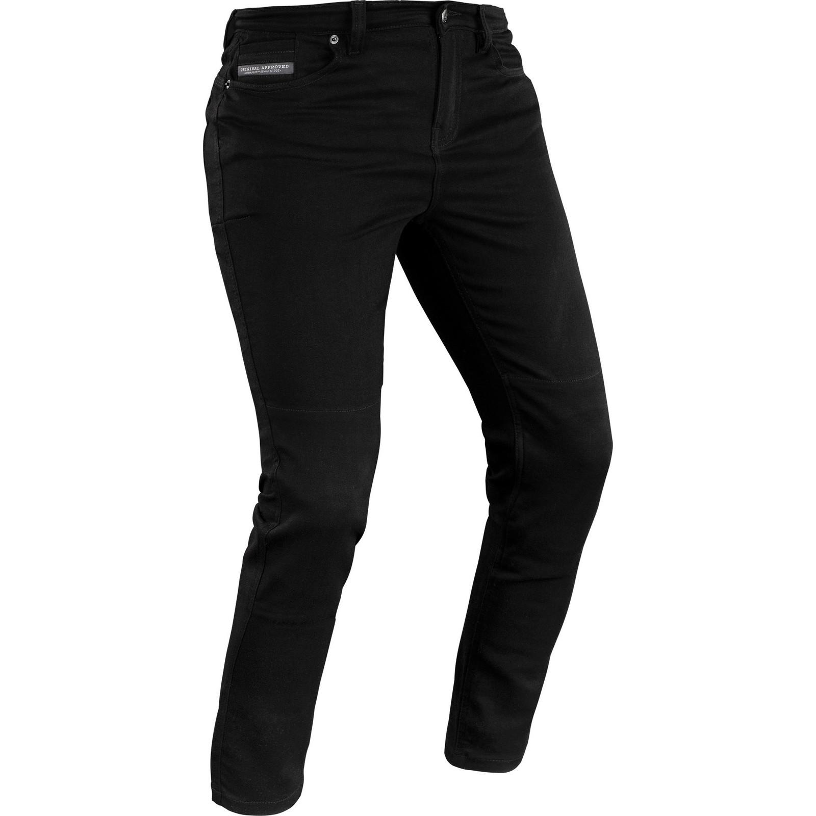 Oxford Women's Black Original Approved Aa Super Stretch Motorcycle Jeans 24 Standard