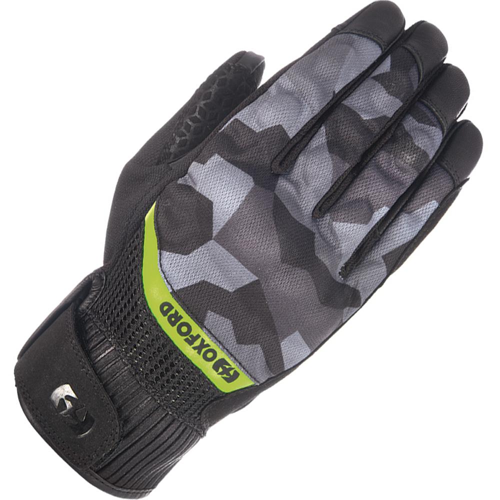 Oxford Byron Motorcycle Gloves S Grey Camo