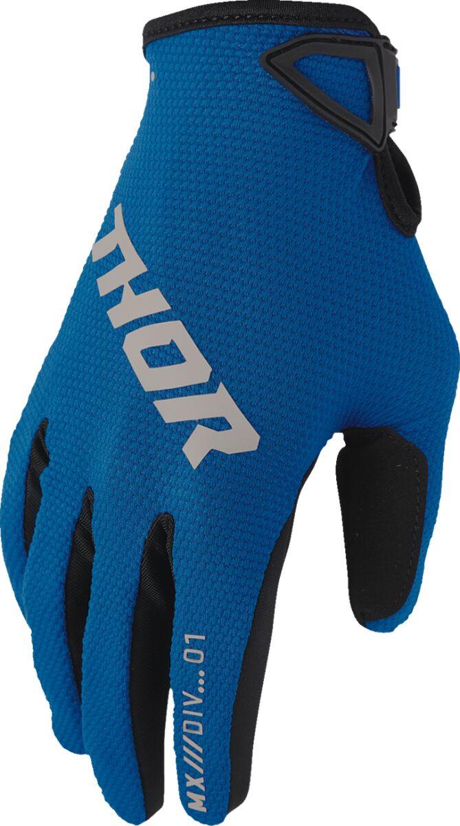 3330-8348 - Thor Ridemode Static Gloves XX-Large - Black/Blue