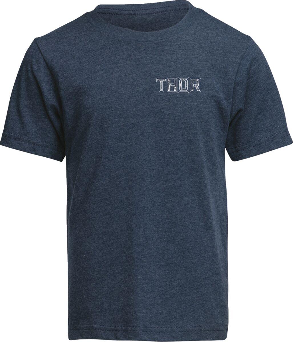 3032-3873 - Thor Youth Blueprint T-Shirt Medium - Navy/Off-White