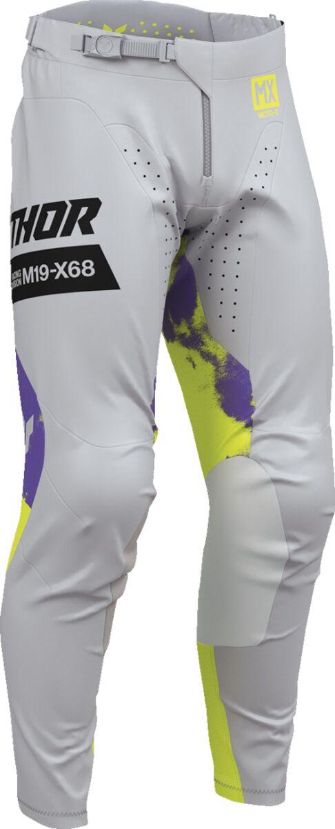 2901-12324 - Thor Launchmode Bleach Pants 34 - Grey/Acid