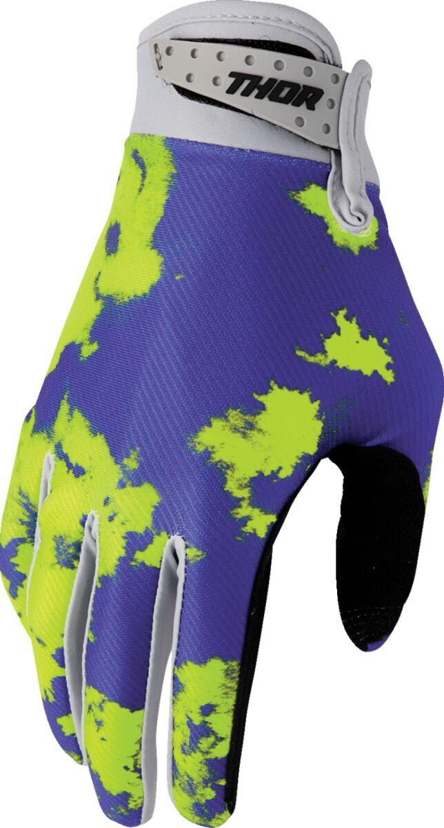3330-8324 - Thor Launchmode Bleach Gloves XX-Large - Acid/Black/Grey/Purple