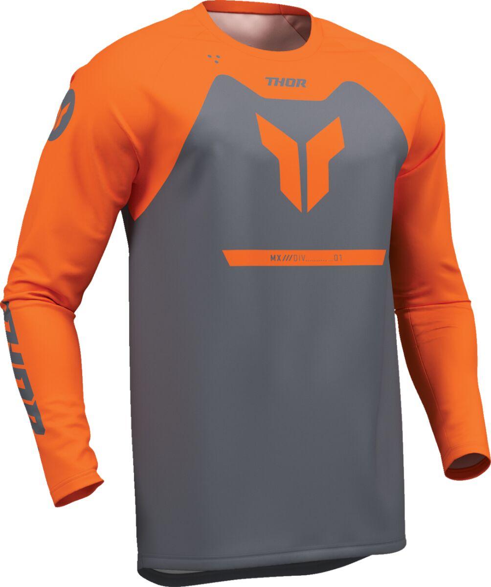 2910-8462 - Thor Ridemode Menace Jersey 4X-Large - Charcoal Grey/Orange