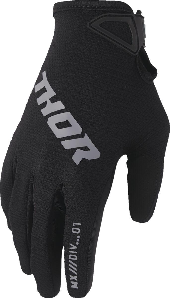 3330-8333 - Thor Ridemode Static Gloves Medium - Black
