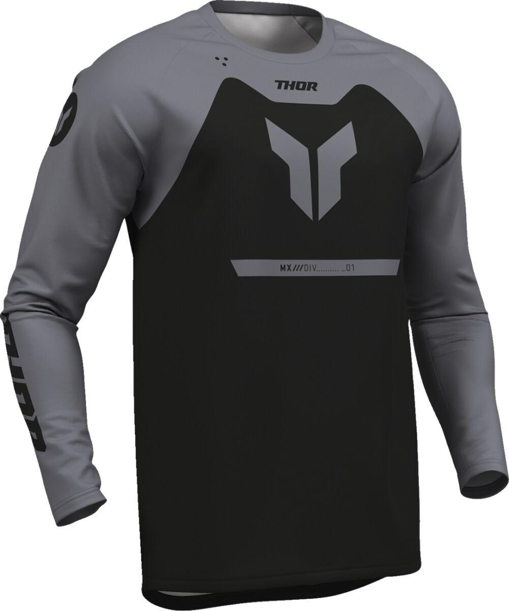 2910-8443 - Thor Ridemode Menace Jersey Medium - Black/Grey
