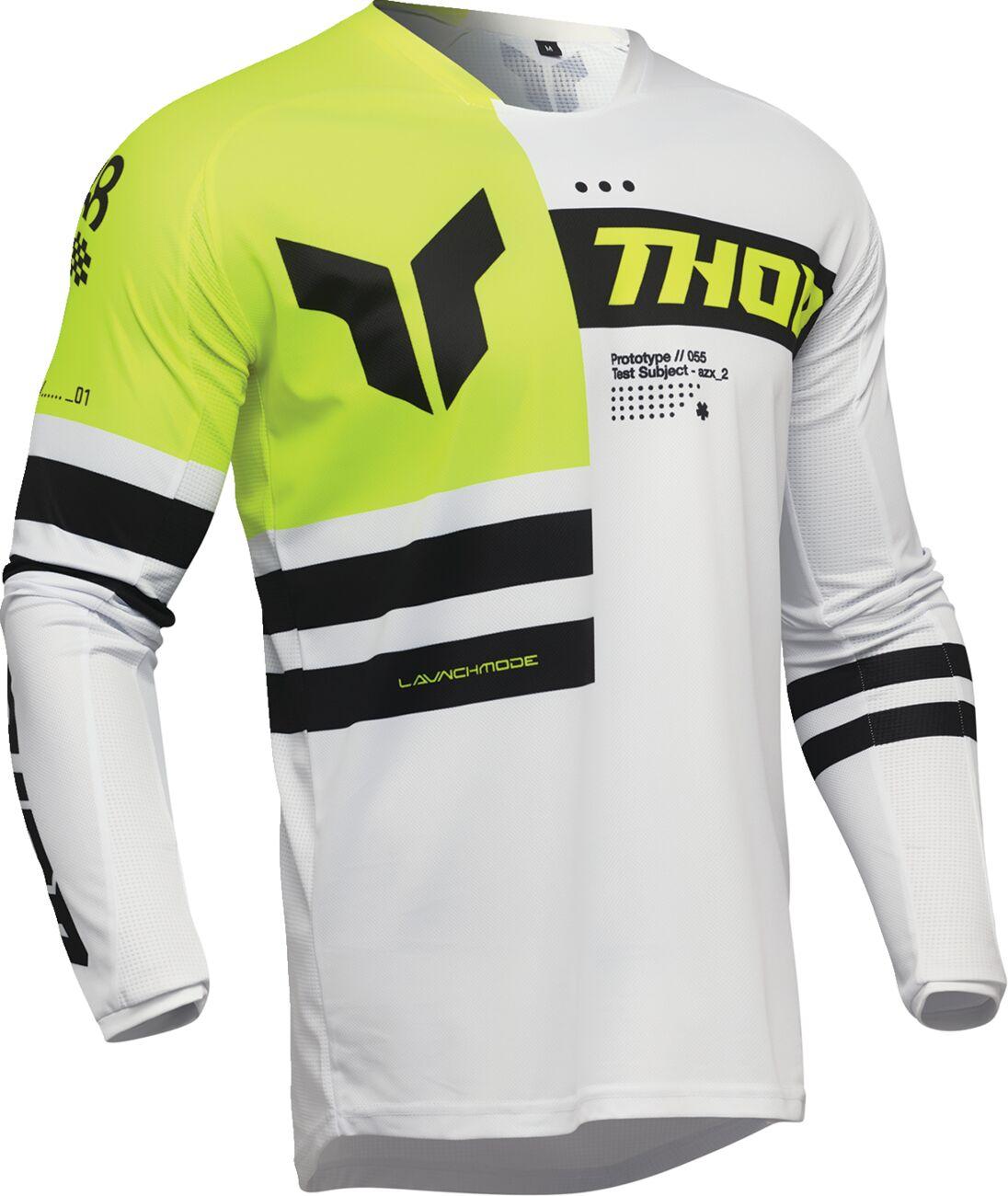 2910-8279 - Thor Launchmode Dozer Jersey Medium - Acid/Black/Fluorescent Yellow/White