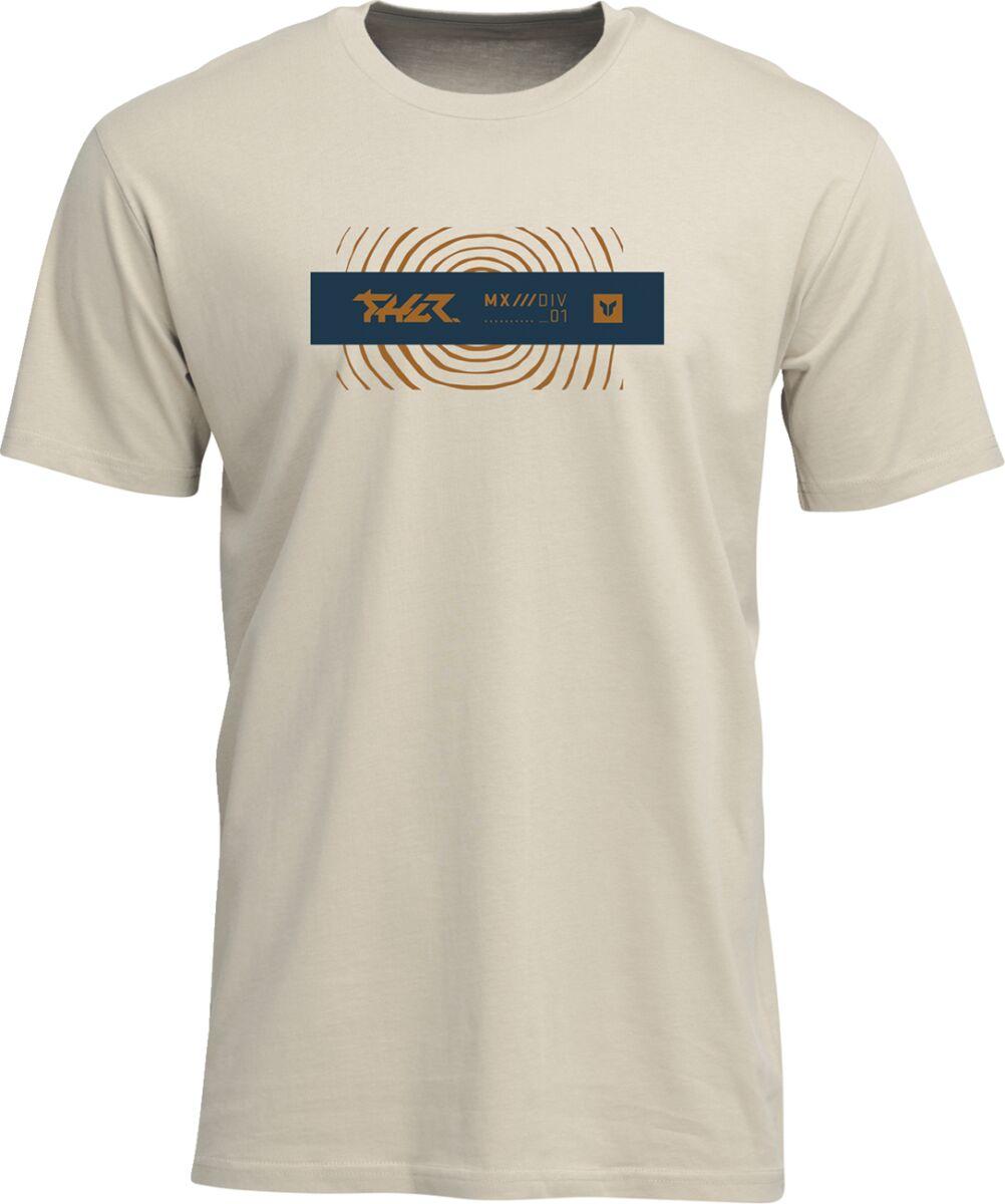 3030-25142 - Thor Mens Adult Mind Control T-Shirt Small - Cream/Navy/Tan