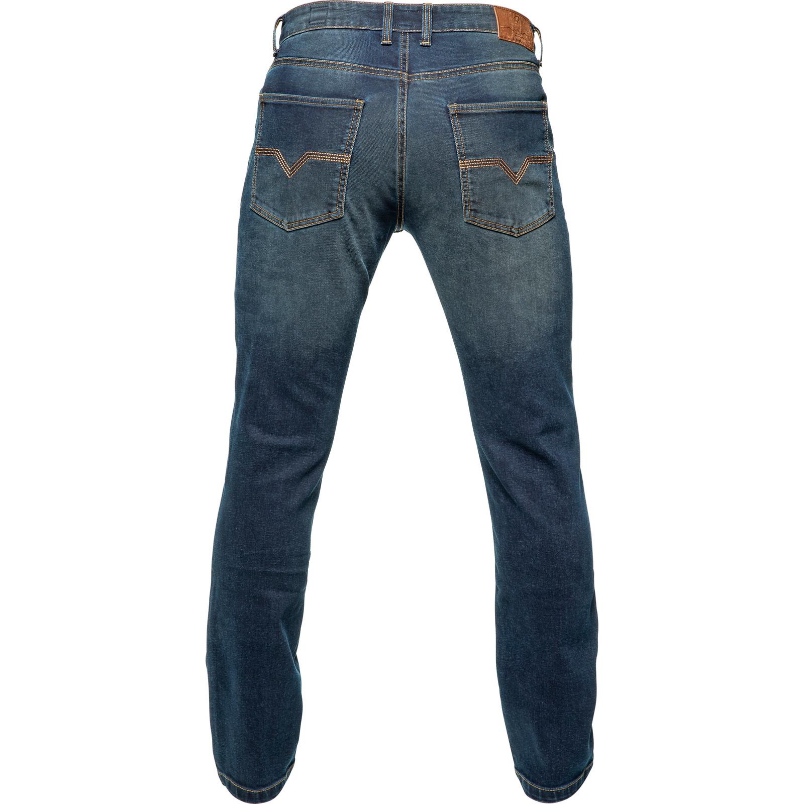 Black Blockade Straight Leg Motorcycle Jeans 46 Blue (Standard Leg) image 2