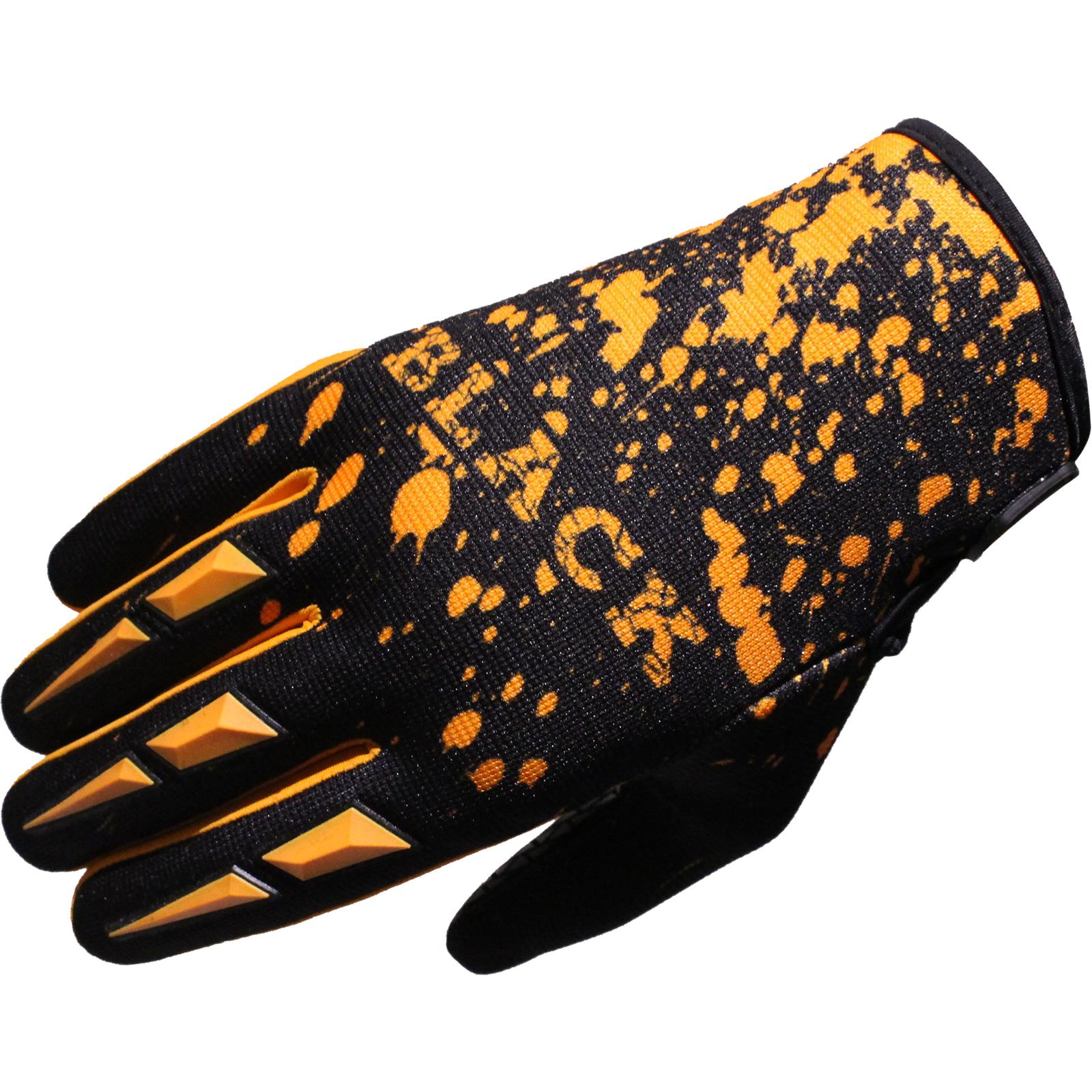 Black Orange Mx Splat Motocross Gloves M