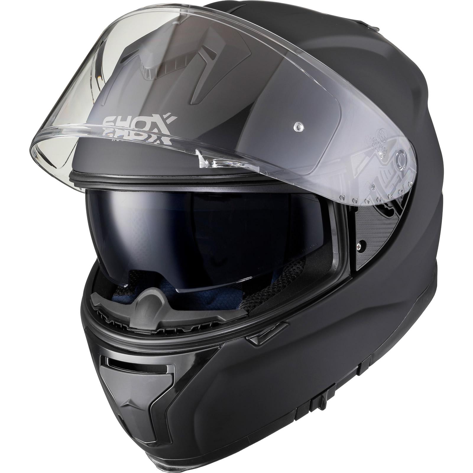Shox Ammo Solid Motorcycle Helmet S Matt Black
