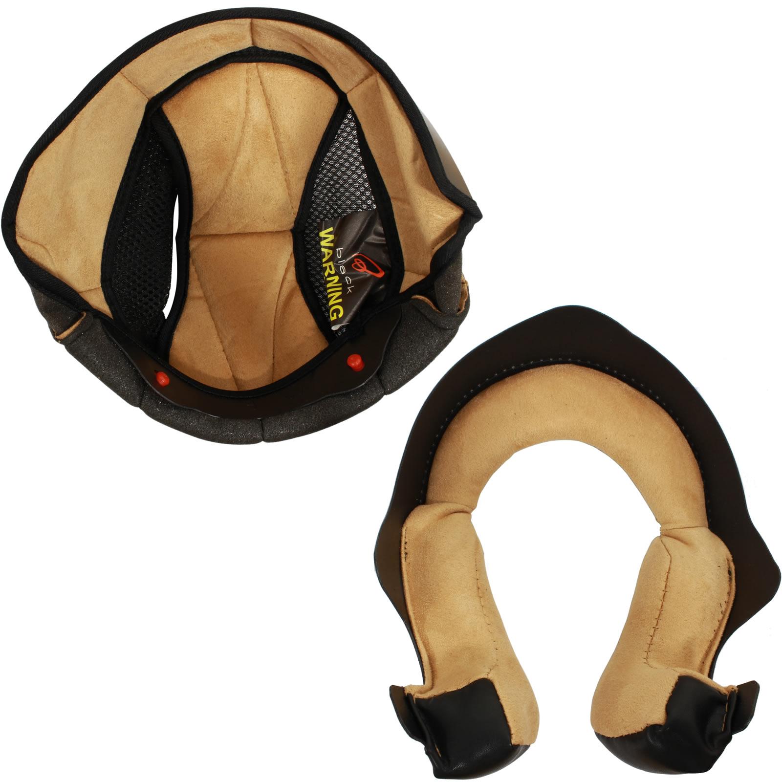 Black Brown Classic Replacement Helmet Liner Xs