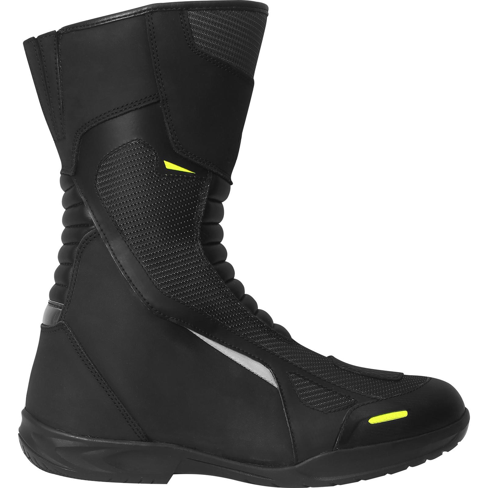 Black Explorer Motorcycle Boots 45 Black (UK 11) image 2