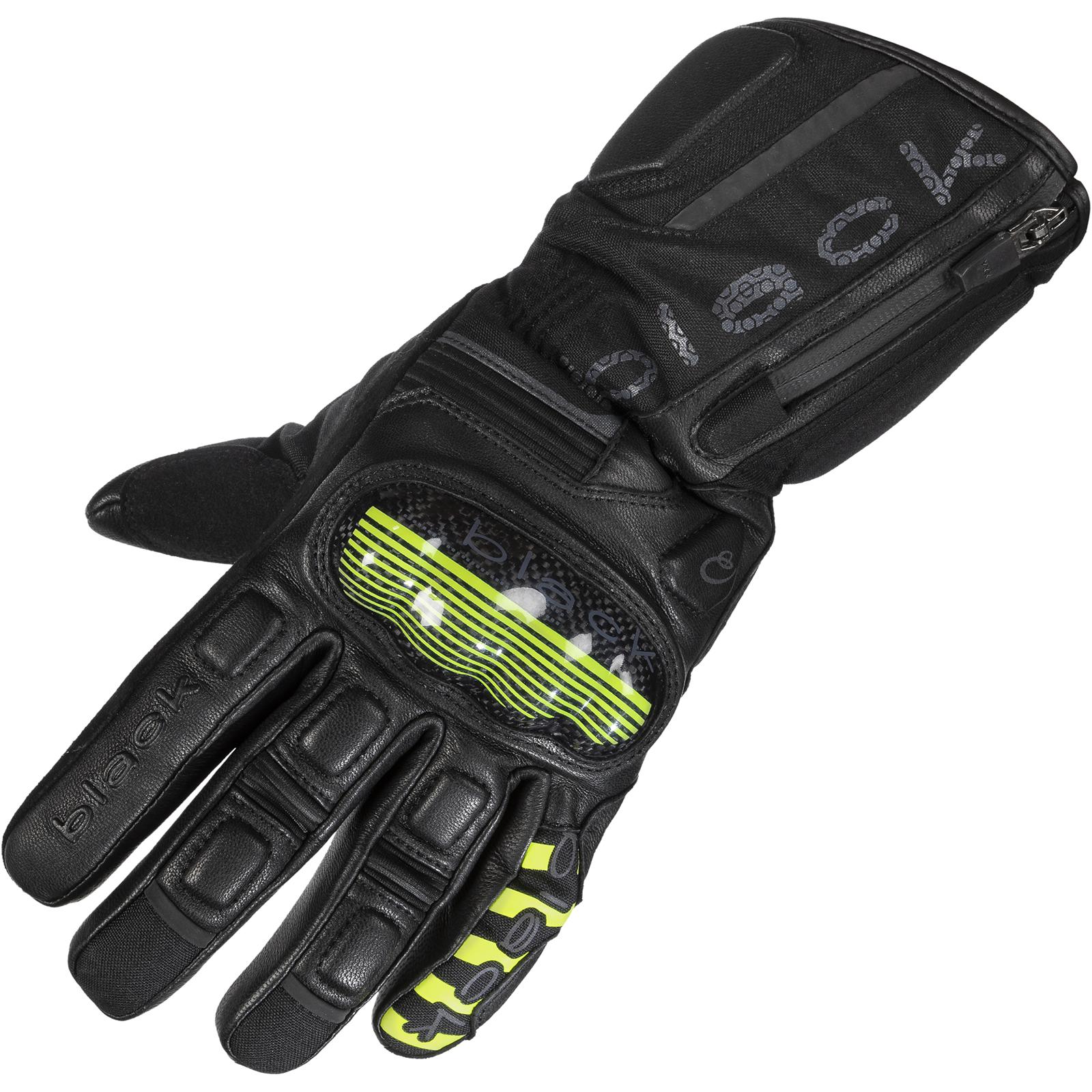Black Odyssey Waterproof Motorcycle Gloves M
