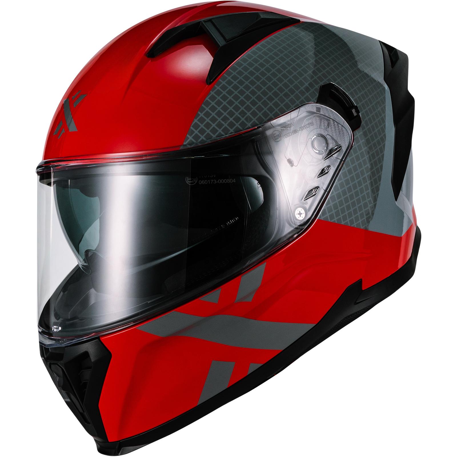 Shox Rapid Speedway Motorcycle Helmet L Gloss Red