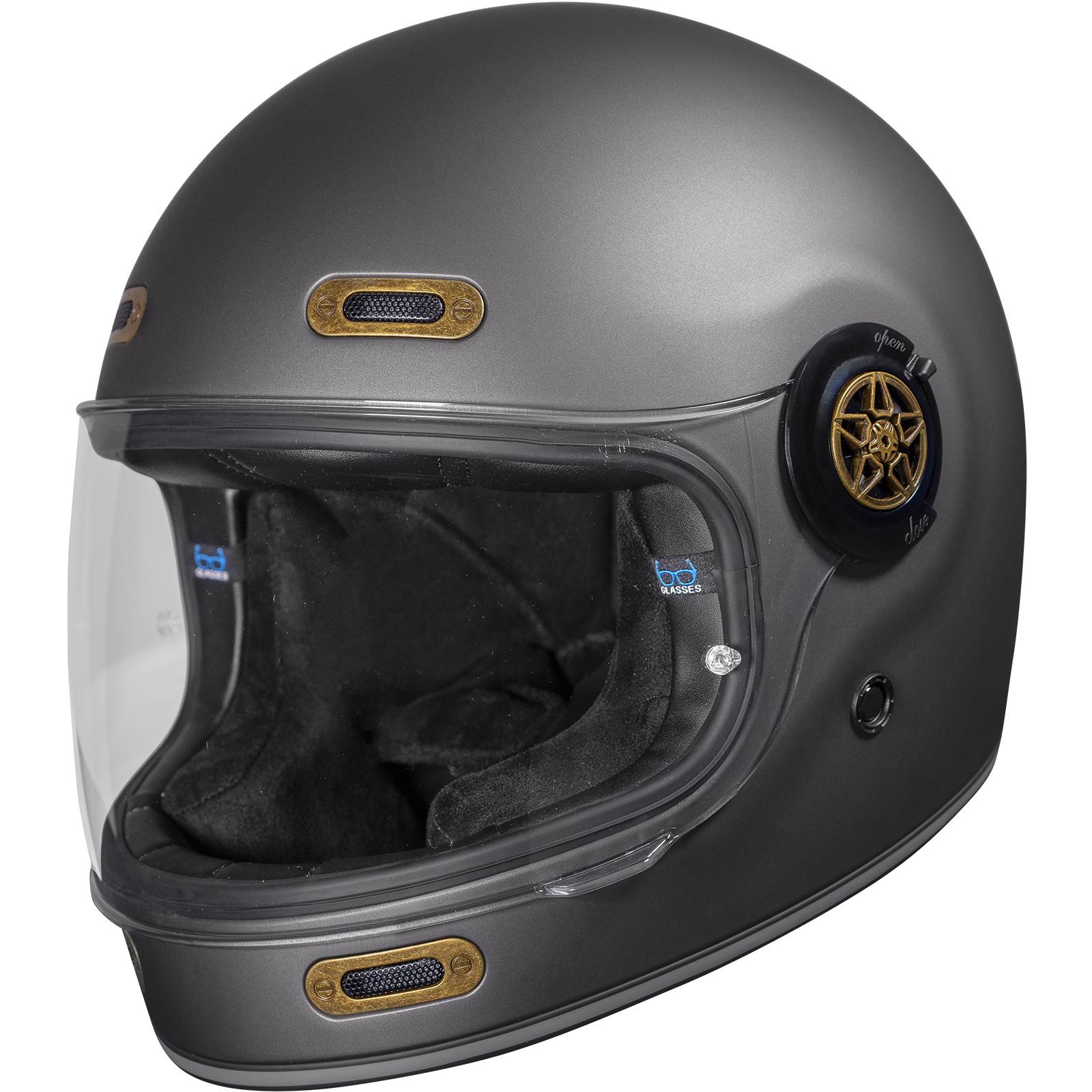 Black Orbit Motorcycle Helmet XL Matt Bronze