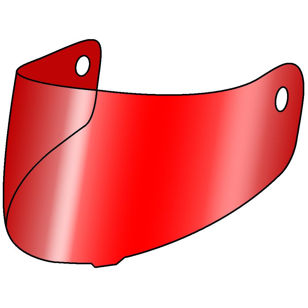 Black Street Fighter Internal Visor Revo Red