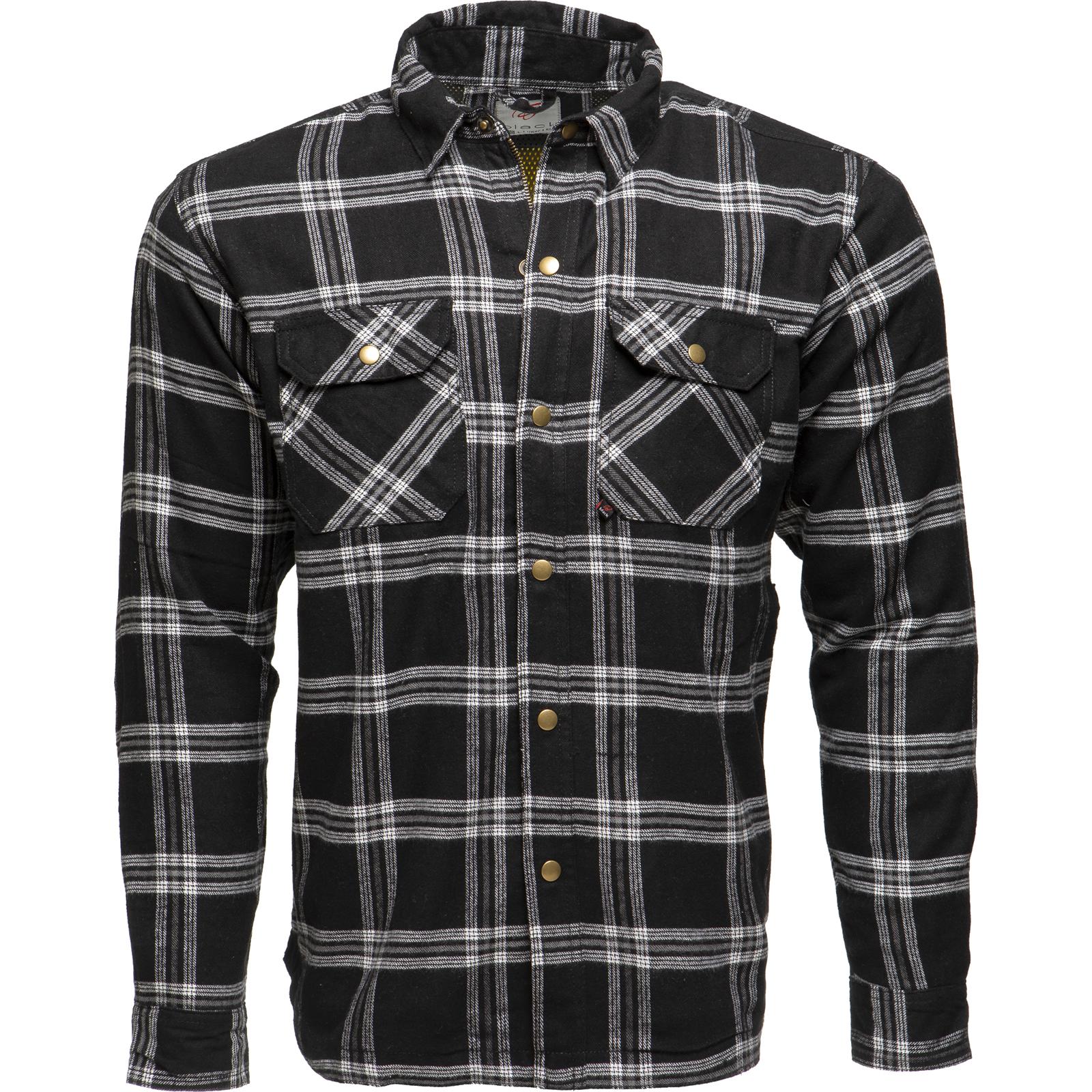 Black Coyote Kevlar Motorcycle Shirt XXL Black White
