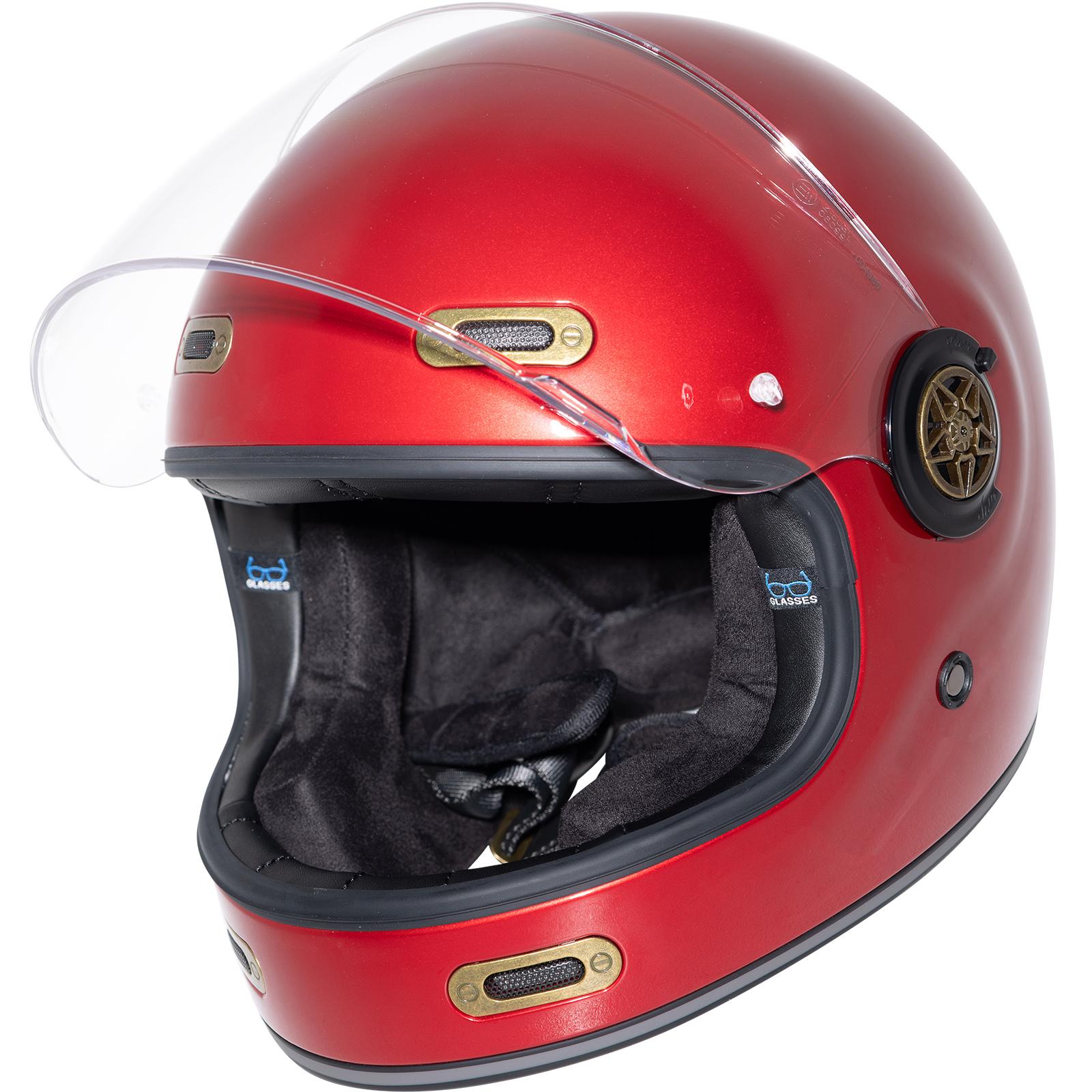 Black Orbit Motorcycle Helmet L Gloss Cherry Red image 2