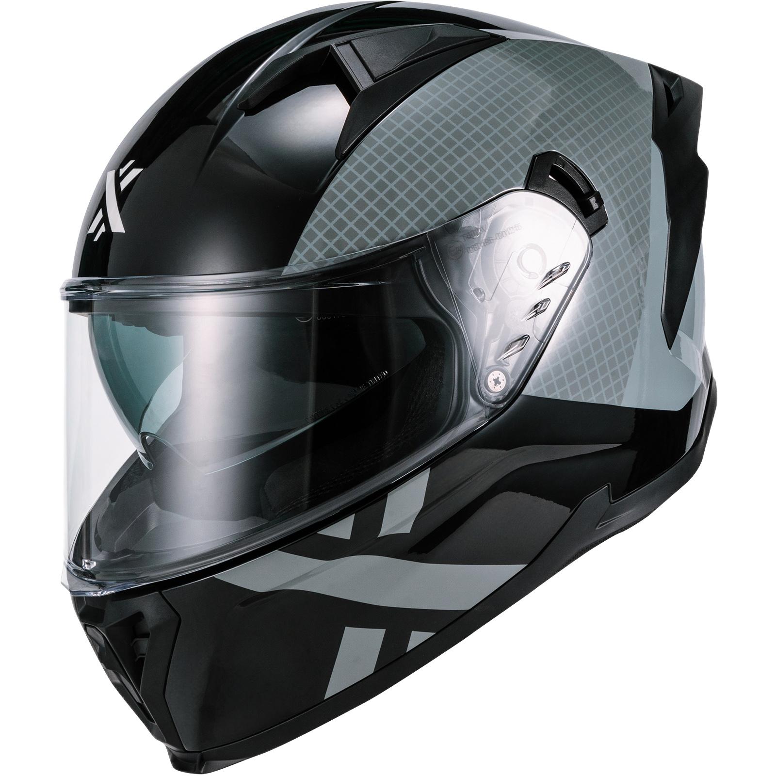 Shox Rapid Speedway Motorcycle Helmet XXL Gloss Black
