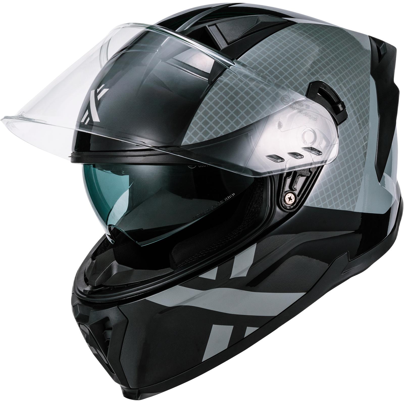 Shox Rapid Speedway Motorcycle Helmet XXL Gloss Black image 2
