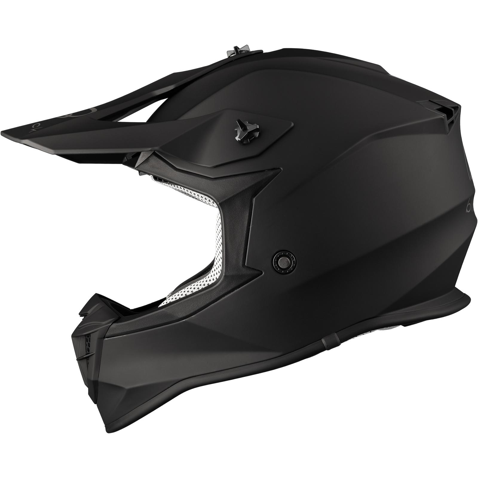 Black Gravel Solid Motocross Helmet XL Matt Black image 2