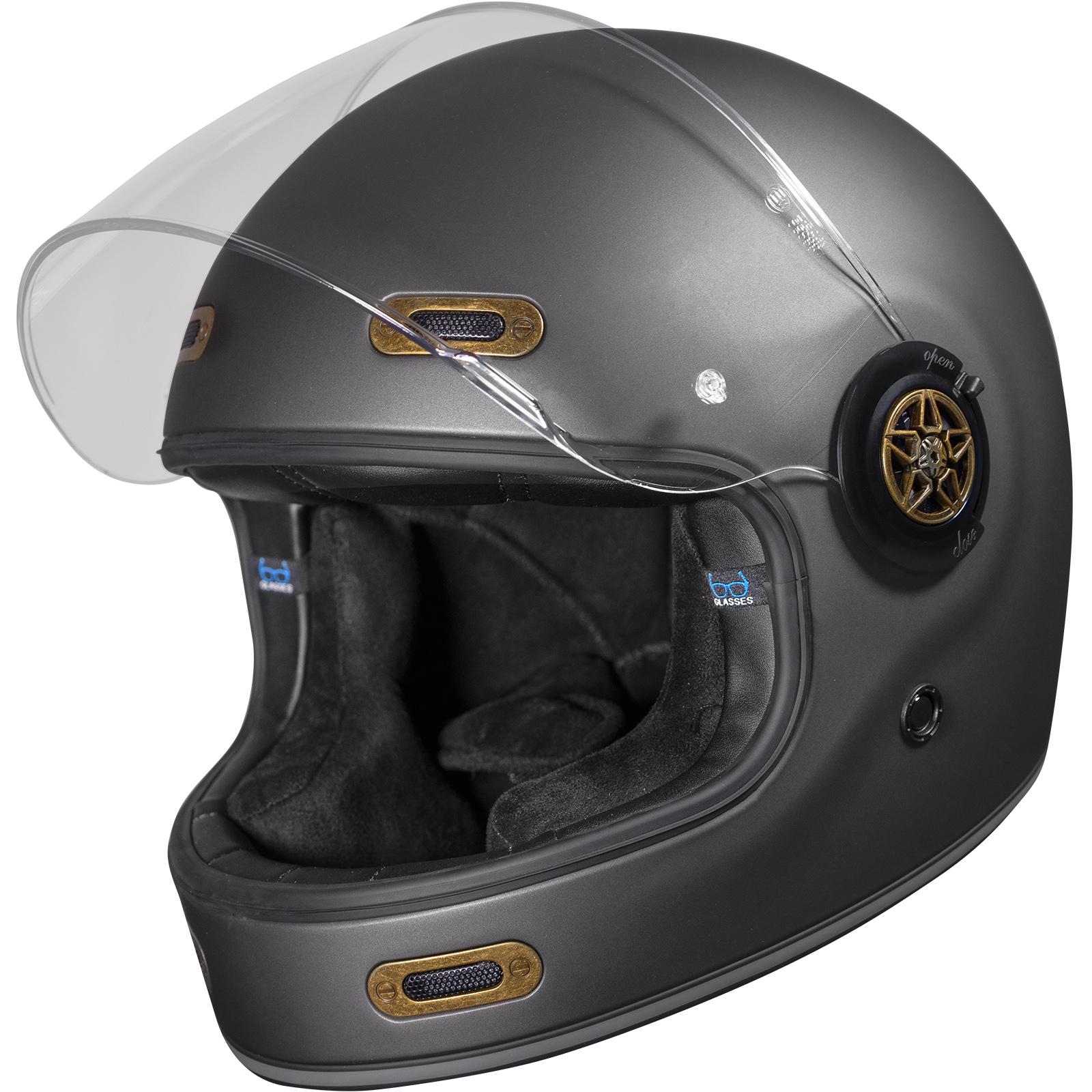 Black Orbit Motorcycle Helmet M Matt Bronze image 2