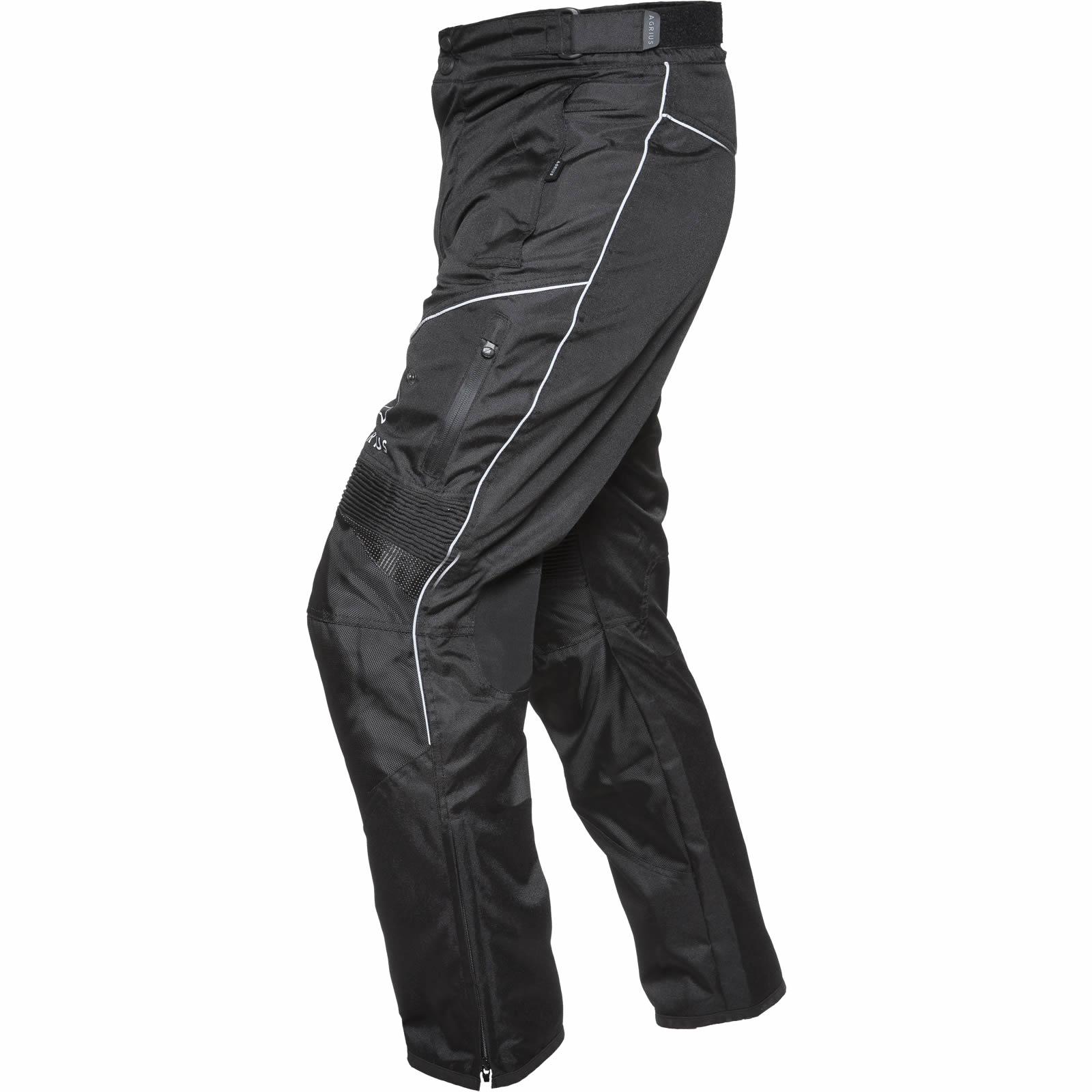 Agrius Hydra Ladies Motorcycle Trousers XL (UK 14) Black (Long Leg)
