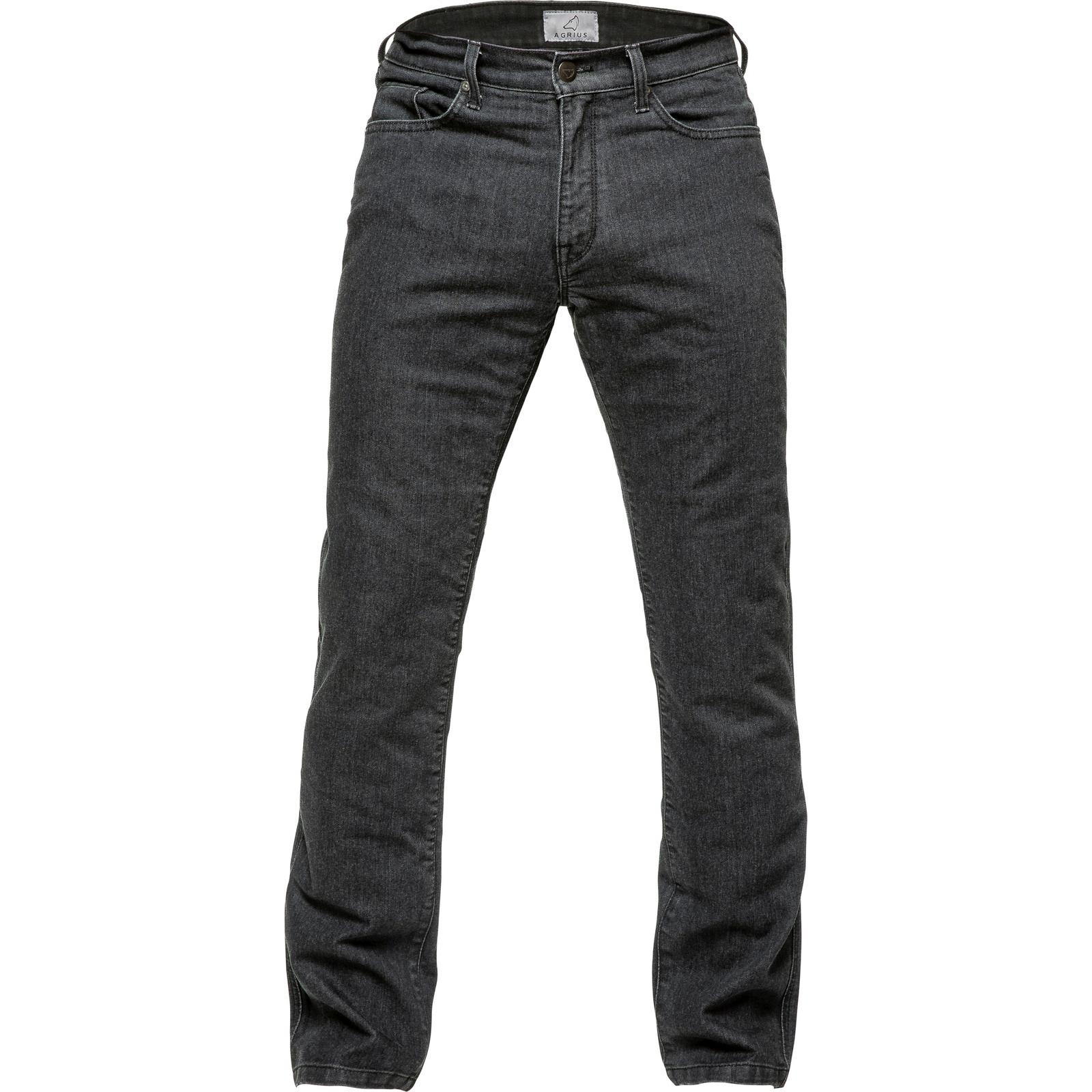 Agrius Buffer Straight Leg Motorcycle Jeans 46 Black (Standard Leg)
