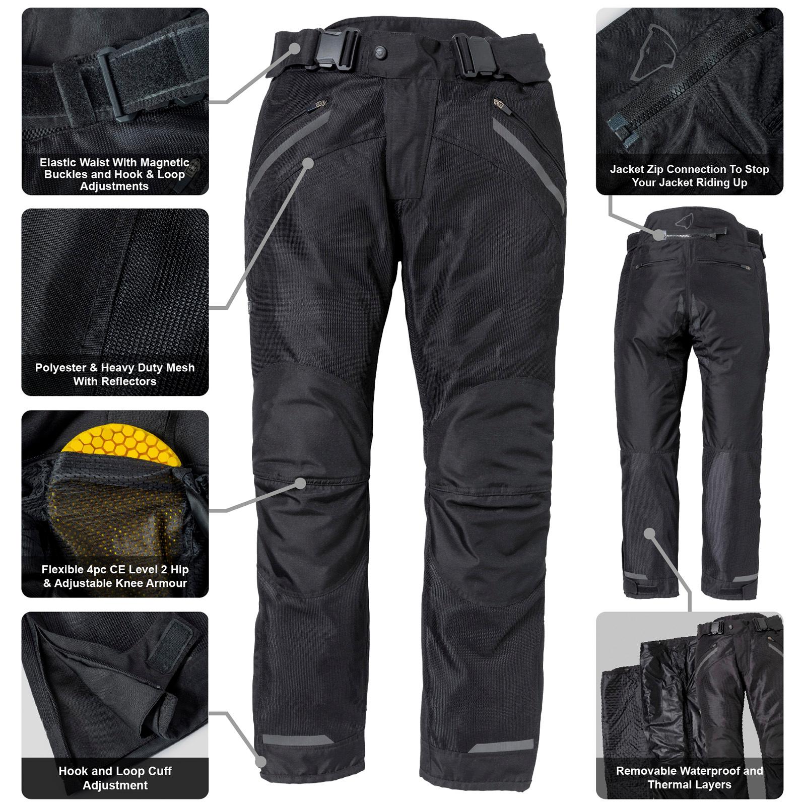 Agrius Airflow Air Motorcycle Trousers S Black (Standard Leg) image 2