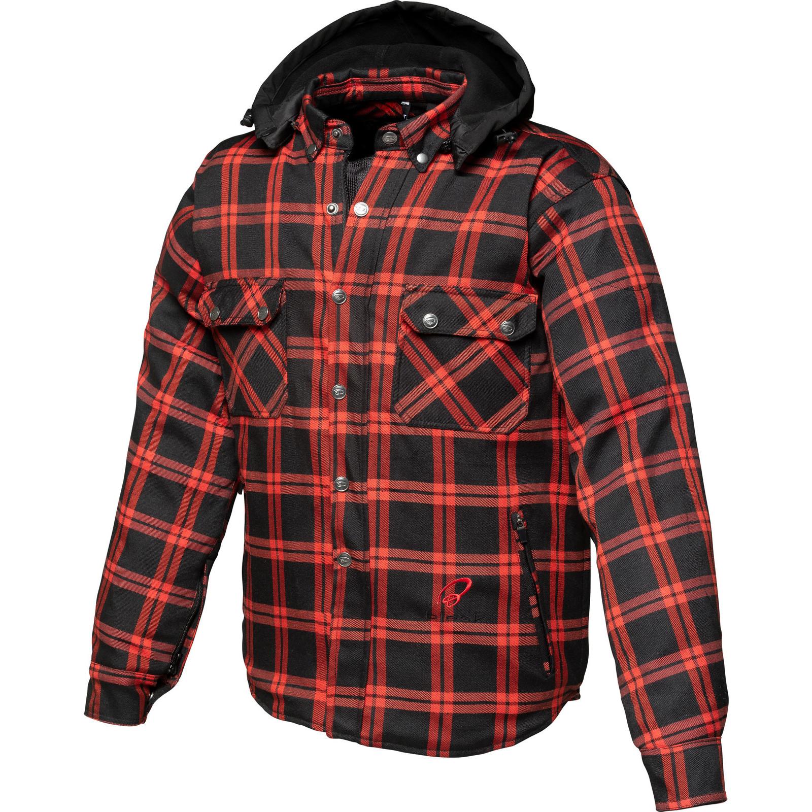 Black Forge Armoured Motorcycle Shirt XL Black Red