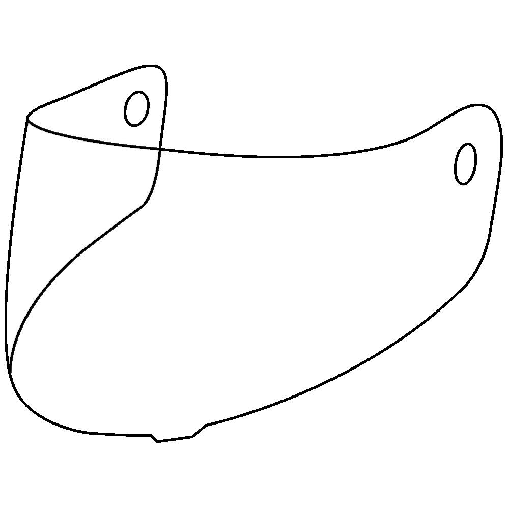Black Street Fighter Internal Visor Clear
